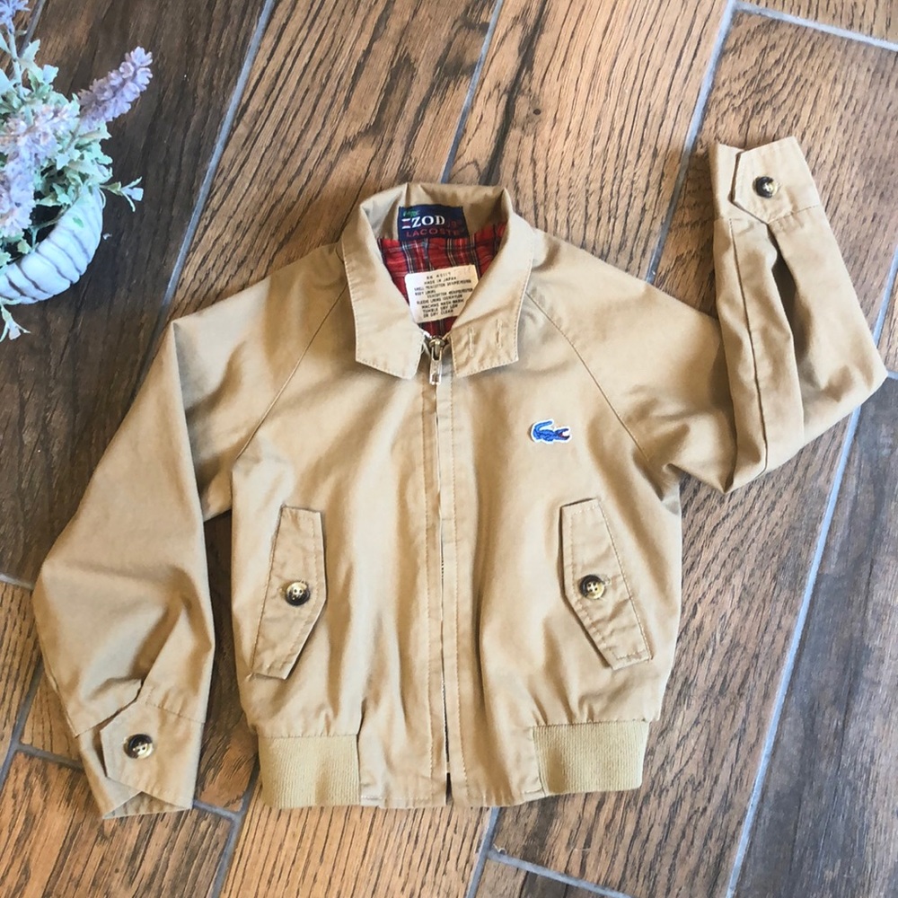 LACOSTE IZOD / Khaki Bomber Jacket